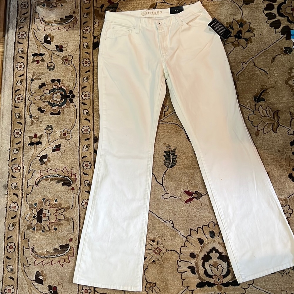 Thre3 Clothing Co Signature Boot White Denim NWT